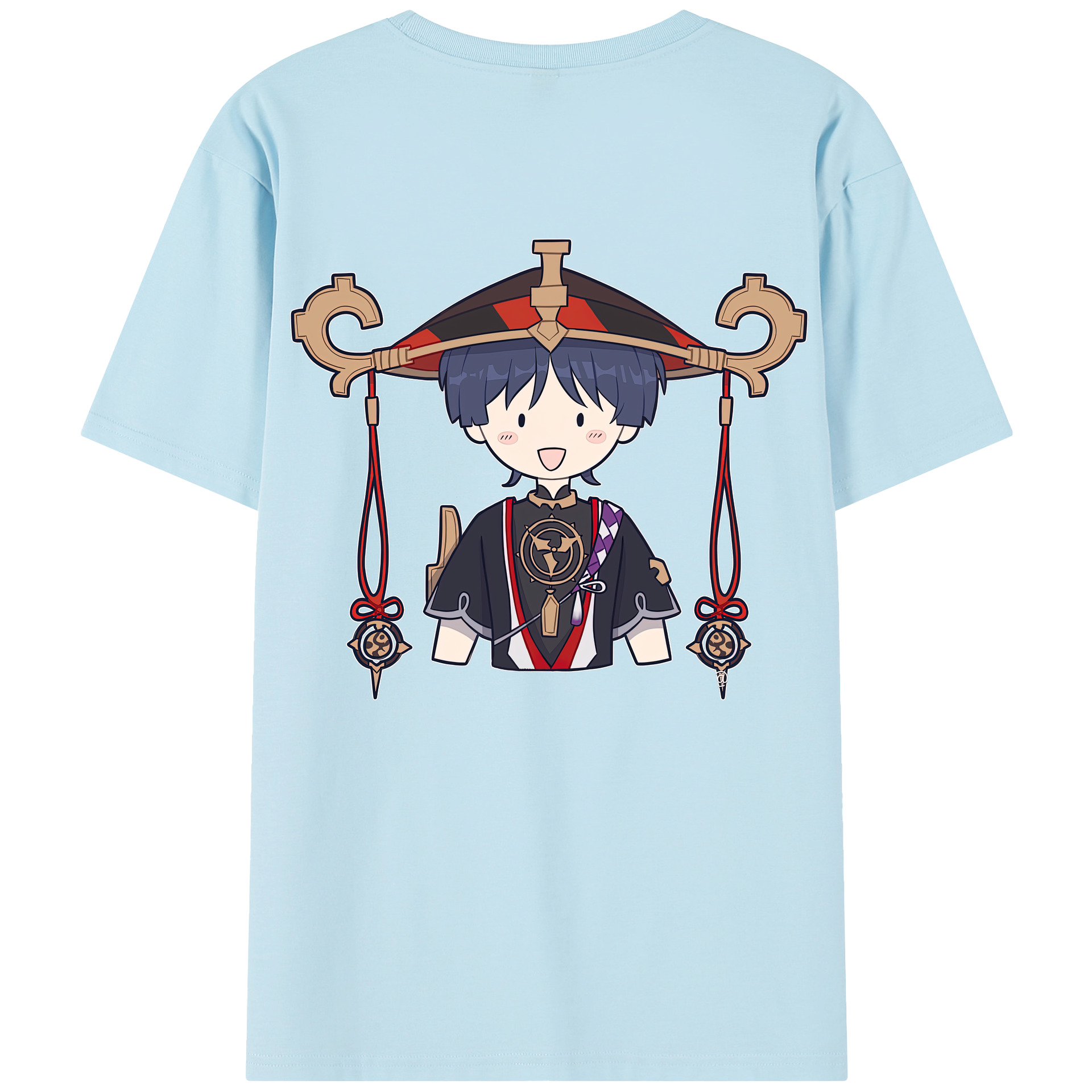 げんし神 さんペい genshin Sanpei 綿100％半袖Tシャツ（背面プリント）
